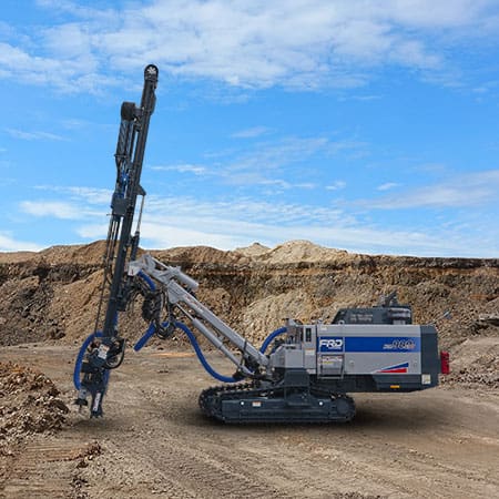 The HCR900-ESV Tier IV Top Hammer Drill utilizes a Cummins® Tier-IV EPA compliant engine, combines higher drilling performance with fuel efficiency. Simple, durable & efficient rock drill!