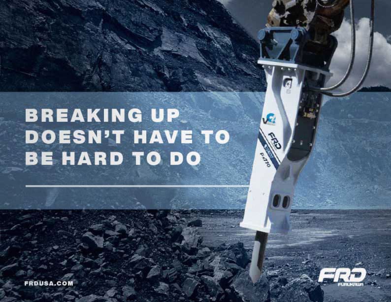 GET THE GUIDE for the Medium Series rock breakers/hammers from Furukawa / FRD are available in a variety of mounting configurations enabling them to be easily attached to mini-excavators, skid-steer loaders & rubber-tired backhoes.