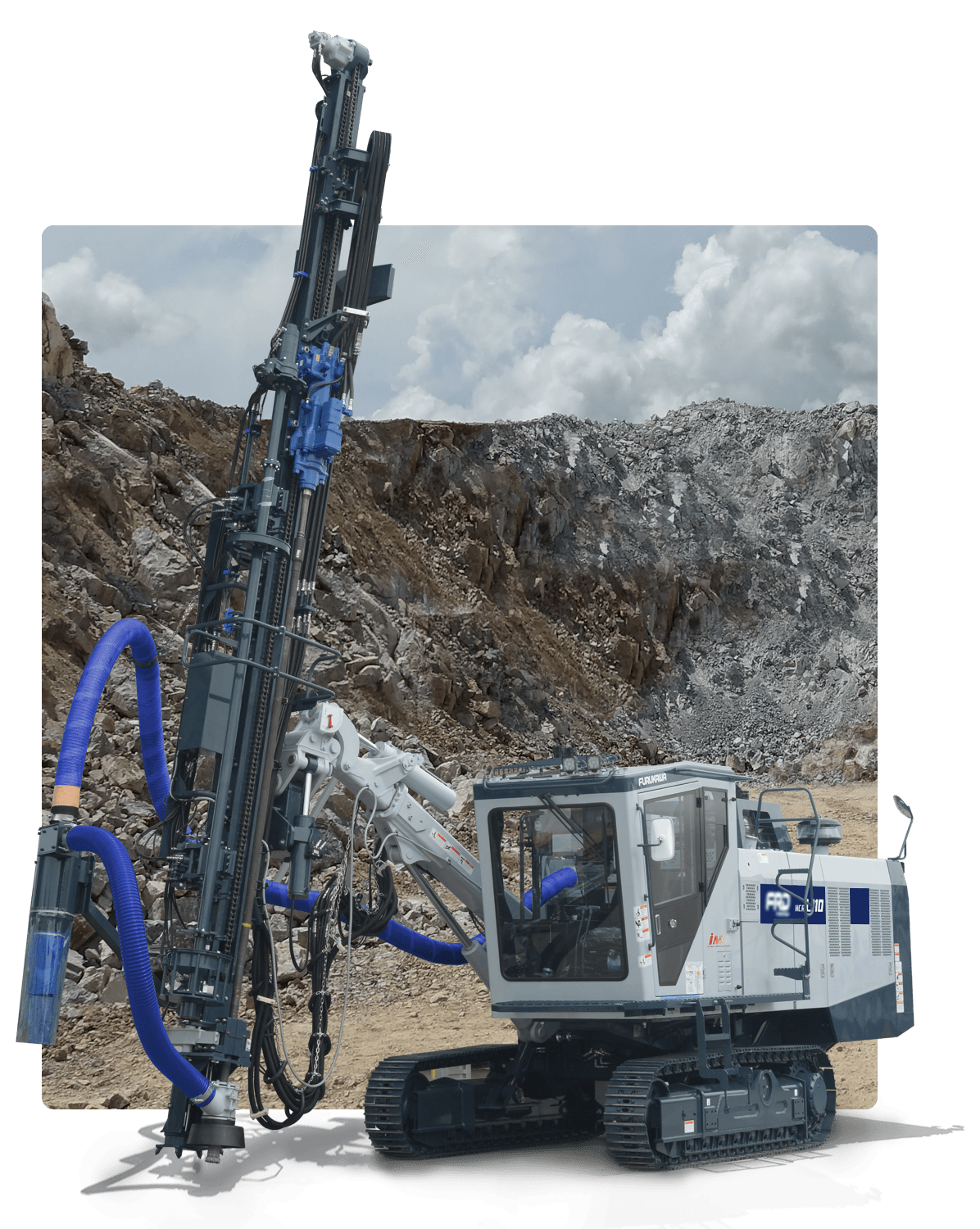 Furukawa Rock Drills provide the ultimate combination of performance and economy. Built tough, our top-hammer, Down the Hole (DTH) and pneumatic drills are equipped with features that maximize efficiency to assure high-performance at a low operating cost.