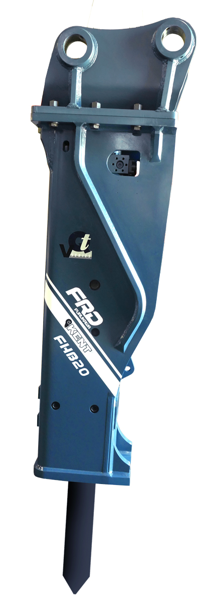 The FHB20 Qtv is FRD's fifth-generation breaker, with the Quick Switch Valve as standard, designed for excavators in the 19 to 26 ton range, the FHB20 Qtv is a hard-hitting rock breaking hammer that is a perfect choice for quarry and construction applications.